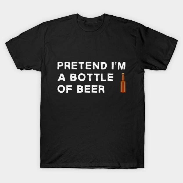 bottle of beer lazy costume T-Shirt by in leggings